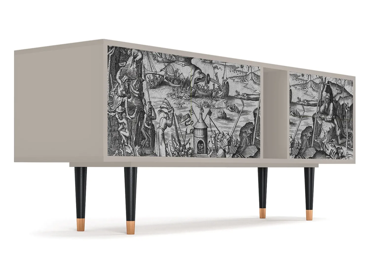 Móvel De Tv* Mueble de TV - 170х69х48 cm - T1 - The Temptation, Areia Bege
