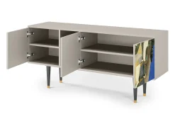 Móvel De Tv* Mueble de TV - 150х69х41 cm - T5 - The Cubist Paintings , Areia Bege