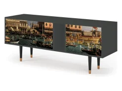 Outlet Mueble de TV - 170х69х48 cm - T1 - The Bucintoro, Antracite Cinza antracite