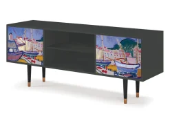 Mueble de TV - 170х69х48 cm - T2 - The Port of Collioure , Antracite^ Móvel De Tv