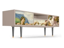 Móvel De Tv| Mueble de TV - 170х59х41 cm - T6 - The Creation of Adam, Latte Bege