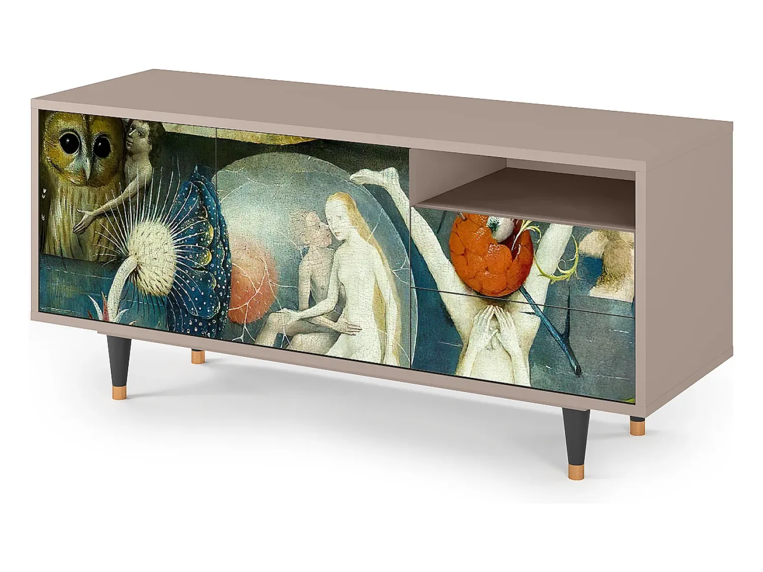 Móvel De Tv| Mueble de TV - 125х56х41 cm - T7 - The Garden Of by Bosch, Latte Bege