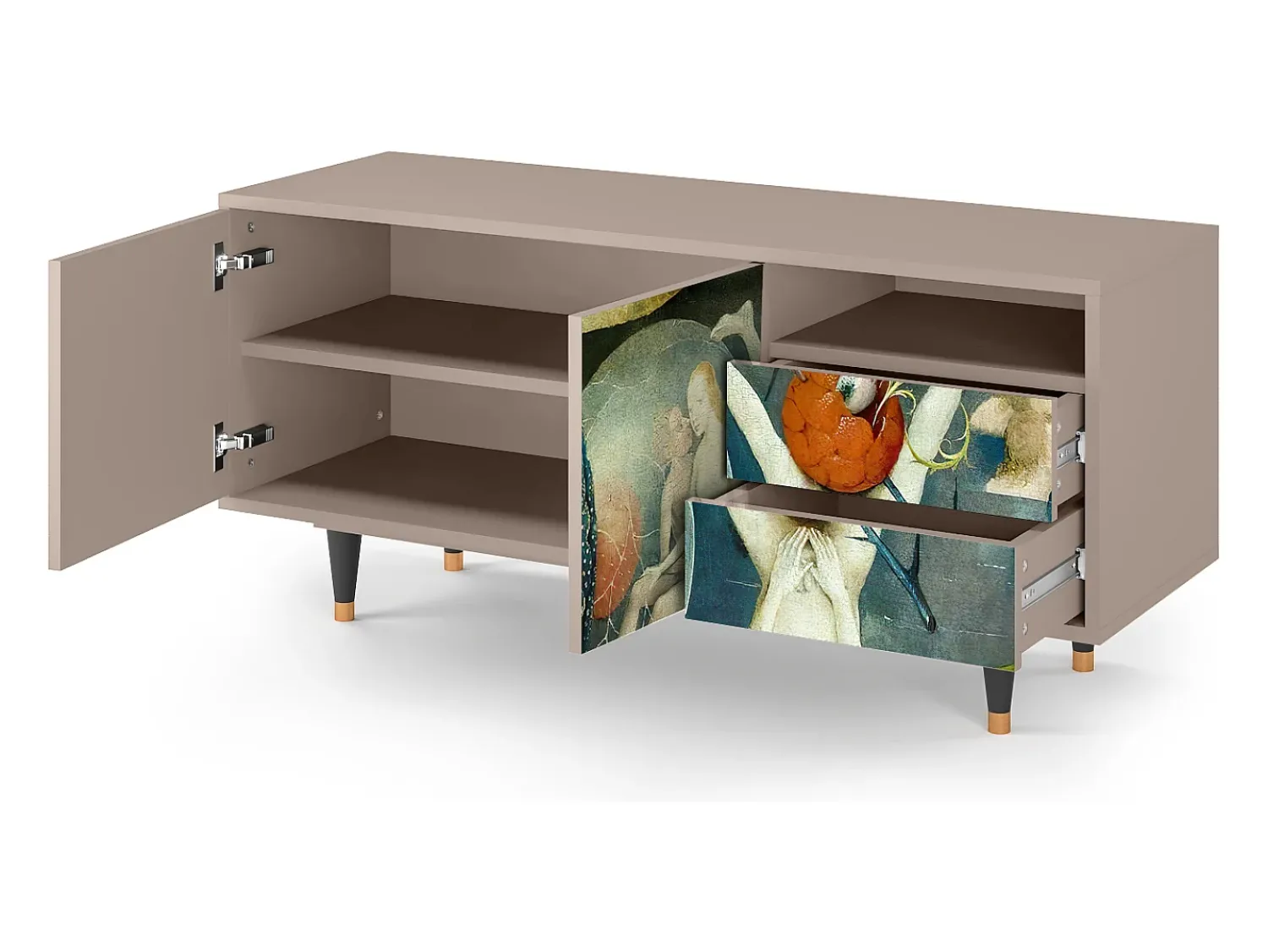 Móvel De Tv| Mueble de TV - 125х56х41 cm - T7 - The Garden Of by Bosch, Latte Bege
