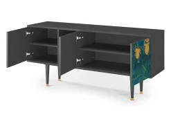 Móvel De Tv| Mueble de TV - 150х69х41 cm - T5 - The Repast of the Lion, Antracite Cinza antracite