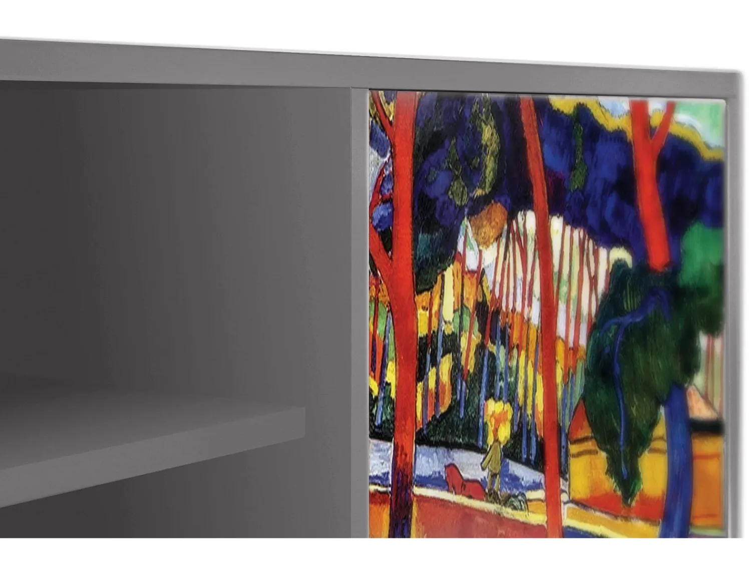 Móvel De Tv| Mueble de TV - 170х69х48 cm - T2 - The Turning Road, Cinza Cinzento