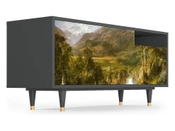 Móvel De Tv* Mueble de TV - 125х56х41 cm - T7 - The Heart of the Andes , Antracite Cinza antracite