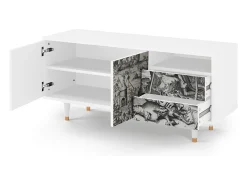 Best Mueble de TV - 125х56х41 cm - T7 - The Temptation, Branco Bege