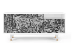 Best Mueble de TV - 125х56х41 cm - T7 - The Temptation, Branco Bege