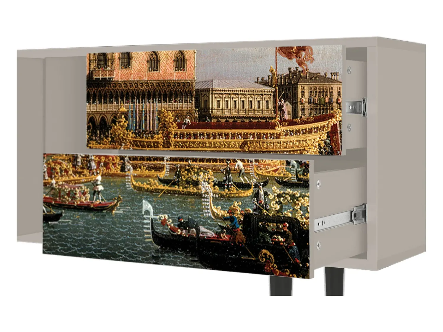 Móvel De Tv* Mueble de TV - 170х69х48 cm - T1 - The Bucintoro, Areia Bege