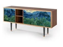 Móvel De Tv* Mueble de TV - 150х69х41 cm - T5 - The Oil Trees, Nogueira Castanho