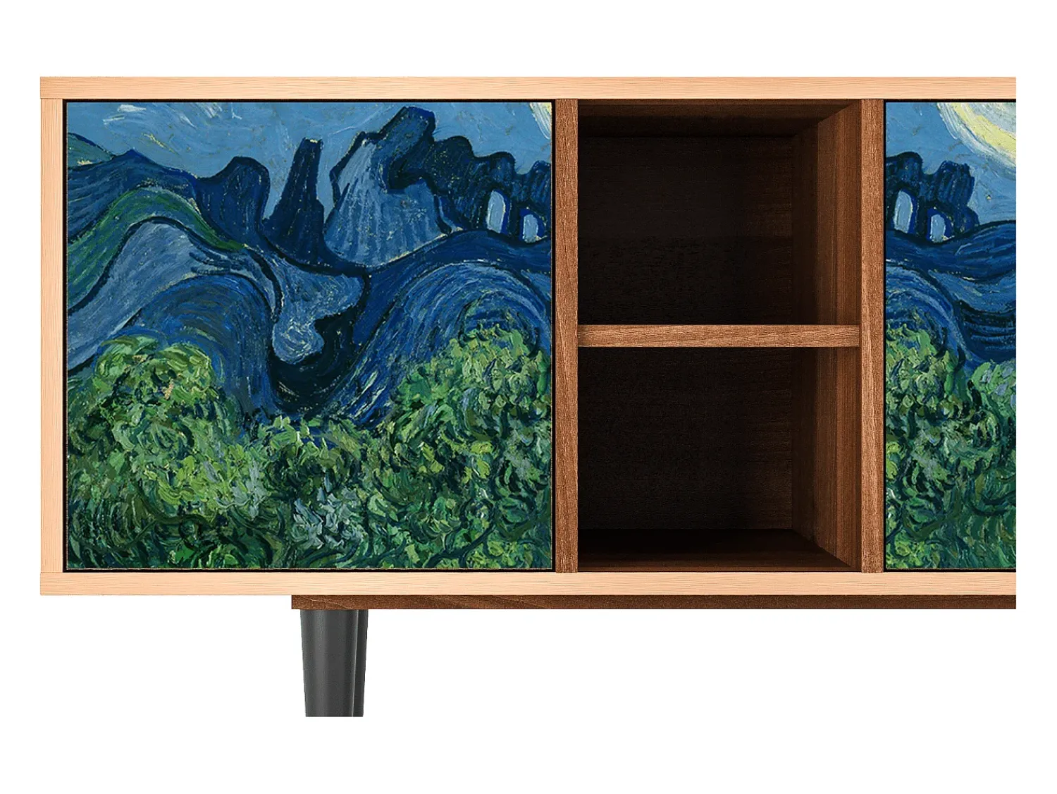Móvel De Tv* Mueble de TV - 150х69х41 cm - T5 - The Oil Trees, Nogueira Castanho