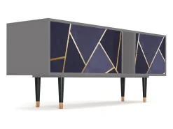 Mueble de TV - 170х69х48 cm - T1 - The Amethyst, Cinza^ Móvel De Tv