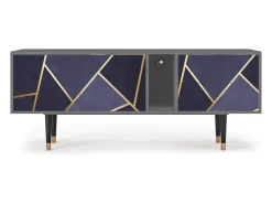 Mueble de TV - 170х69х48 cm - T1 - The Amethyst, Cinza^ Móvel De Tv