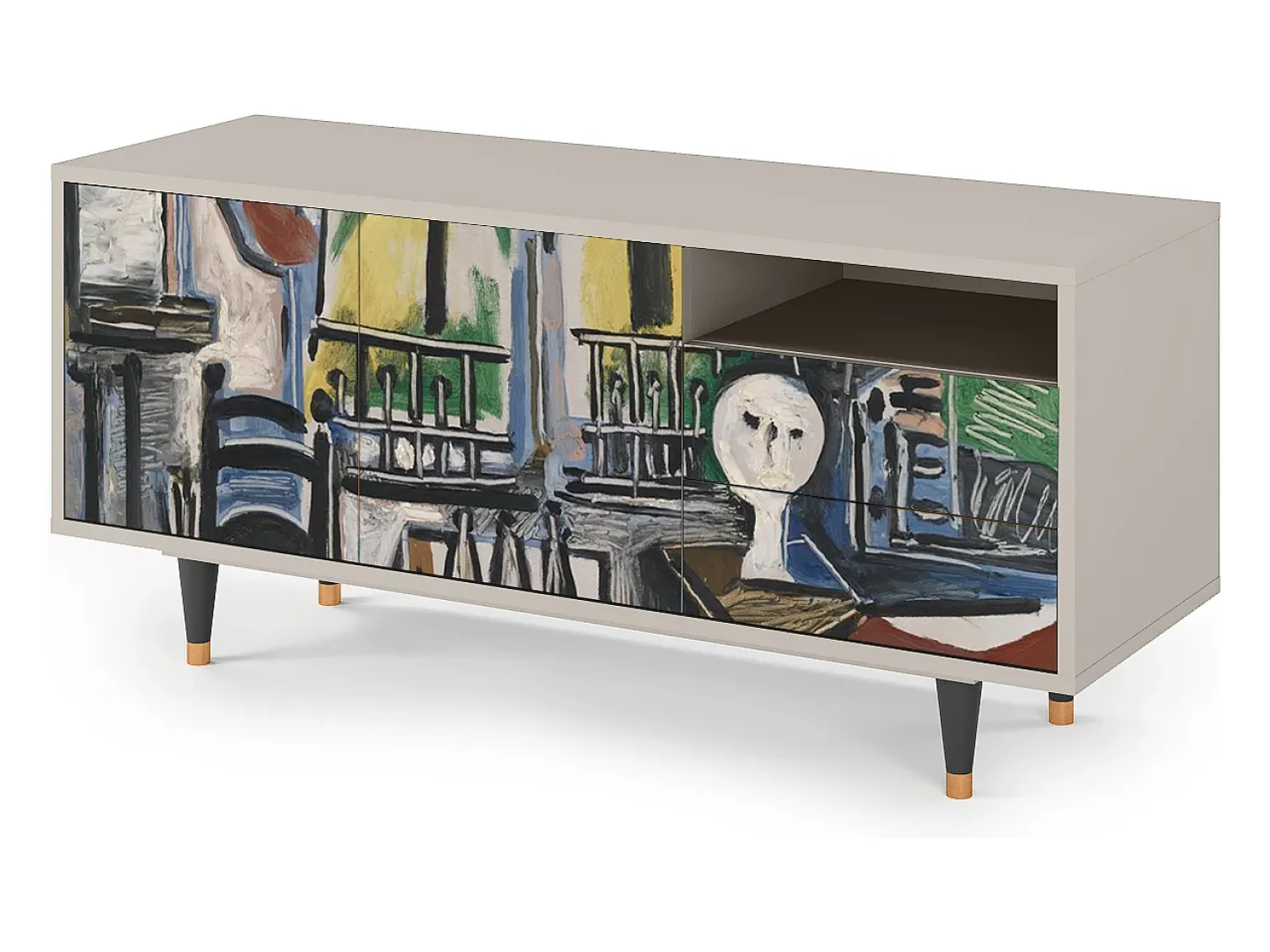 Mueble de TV - 125х56х41 cm - T7 - The Studio , Areia^ Móvel De Tv