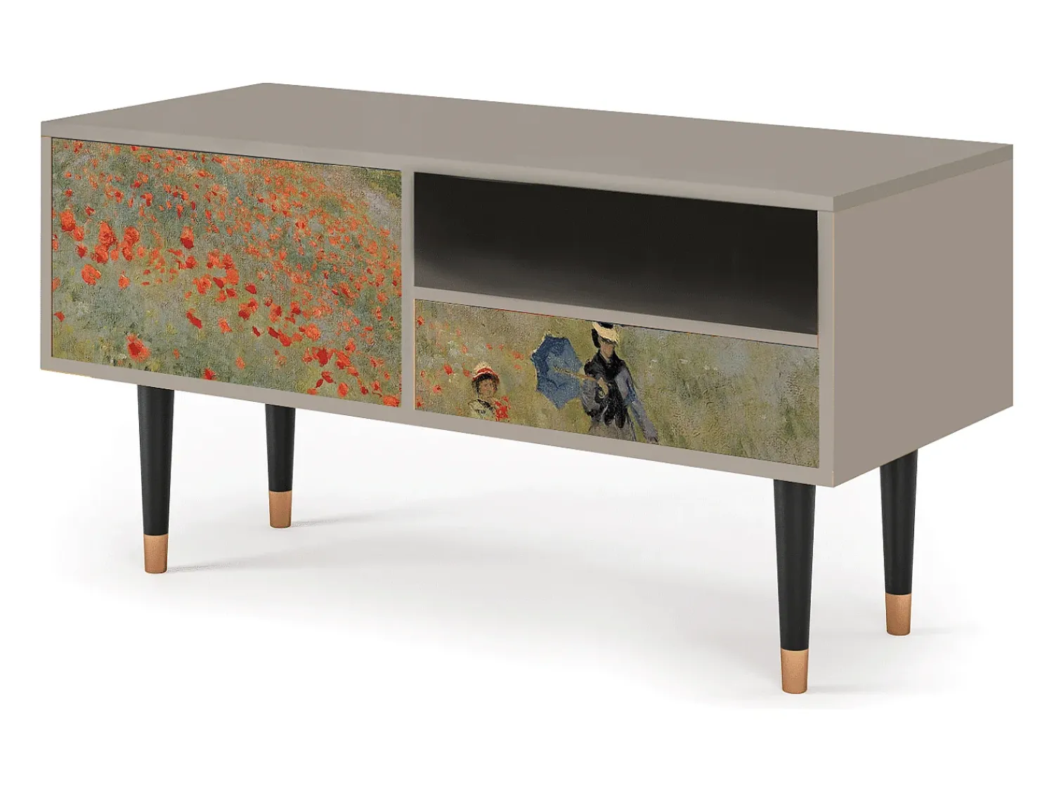 Mueble de TV - 115х59х48 cm - T3 - The Poppy Field , Areia^ Móvel De Tv