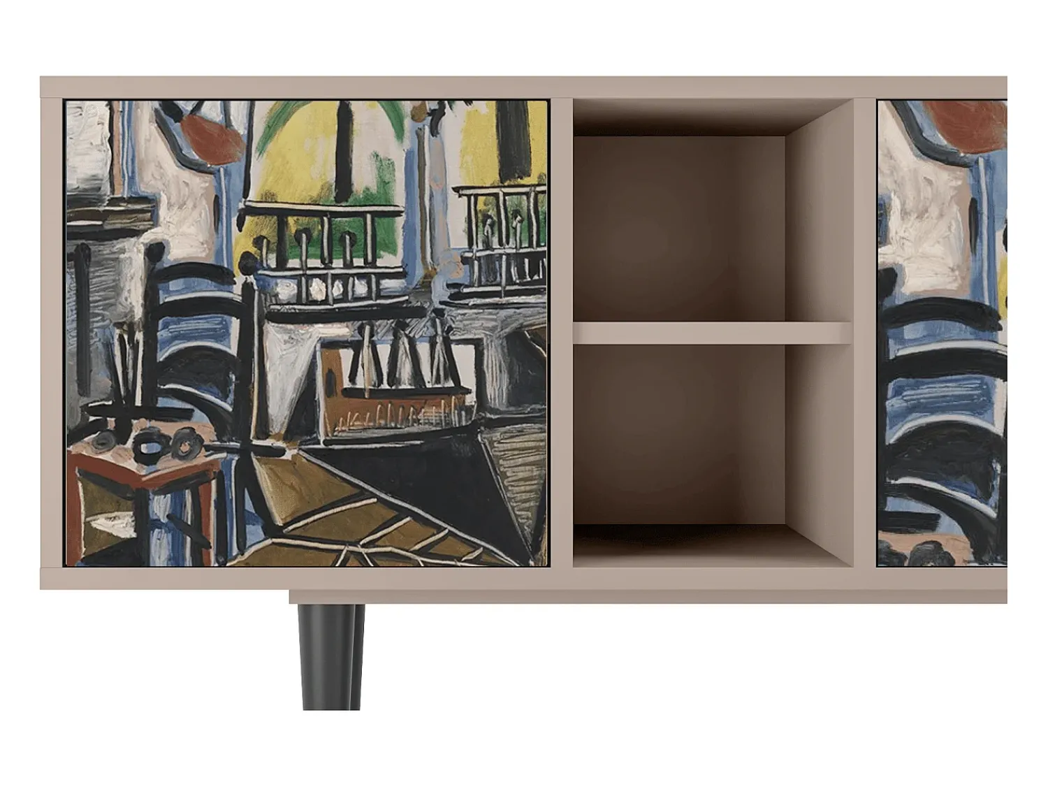 Clearance Mueble de TV - 150х69х41 cm - T5 - The Studio , Latte Bege