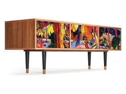 Móvel De Tv| Mueble de TV - 170х59х48 cm - T4 - The Turning Road, Nogueira Castanho