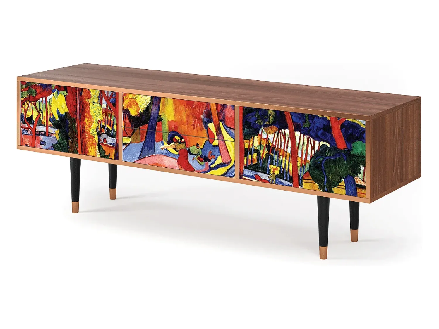 Móvel De Tv| Mueble de TV - 170х59х48 cm - T4 - The Turning Road, Nogueira Castanho