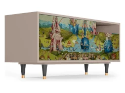 Móvel De Tv| Mueble de TV - 125х56х41 cm - T7 - The Garden 2 by Bosch, Latte Bege