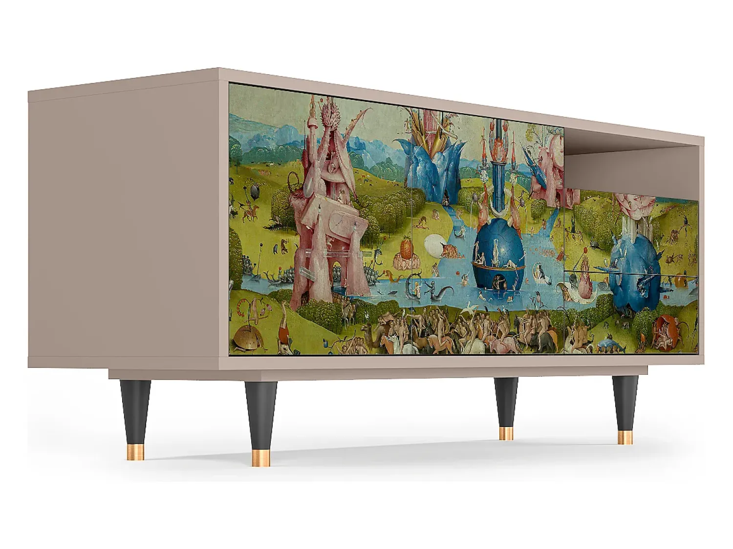 Móvel De Tv| Mueble de TV - 125х56х41 cm - T7 - The Garden 2 by Bosch, Latte Bege