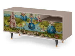 Móvel De Tv| Mueble de TV - 125х56х41 cm - T7 - The Garden 2 by Bosch, Latte Bege