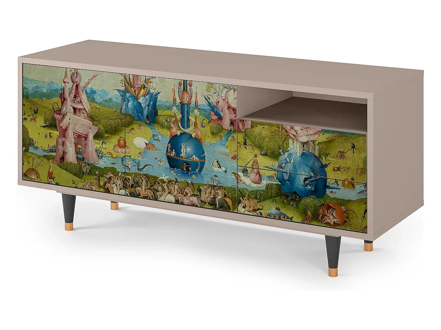 Móvel De Tv| Mueble de TV - 125х56х41 cm - T7 - The Garden 2 by Bosch, Latte Bege
