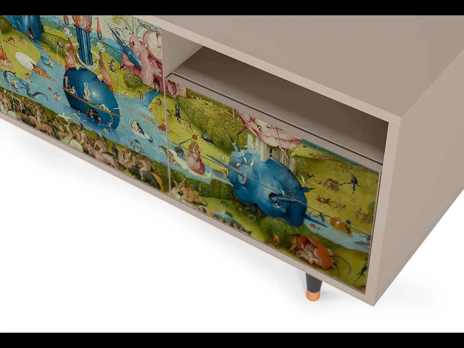 Móvel De Tv| Mueble de TV - 125х56х41 cm - T7 - The Garden 2 by Bosch, Latte Bege