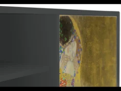 Hot Mueble de TV - 170х69х48 cm - T2 - The Kiss by Klimt , Antracite Cinza antracite