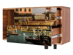 Móvel De Tv* Mueble de TV - 170х69х48 cm - T1 - The Bucintoro, Nogueira Castanho