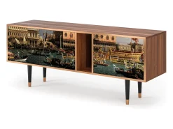 Móvel De Tv* Mueble de TV - 170х69х48 cm - T1 - The Bucintoro, Nogueira Castanho