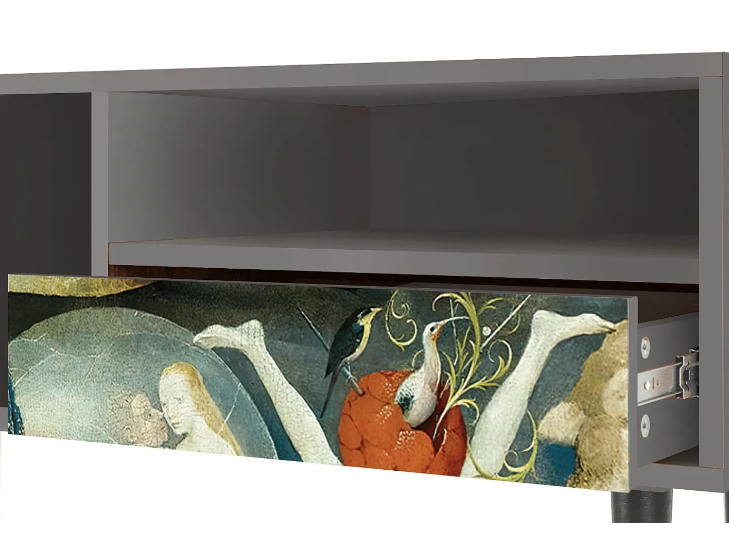 Móvel De Tv* Mueble de TV - 115х59х48 cm - T3 - The Garden Of by Bosch, Cinza Cinzento