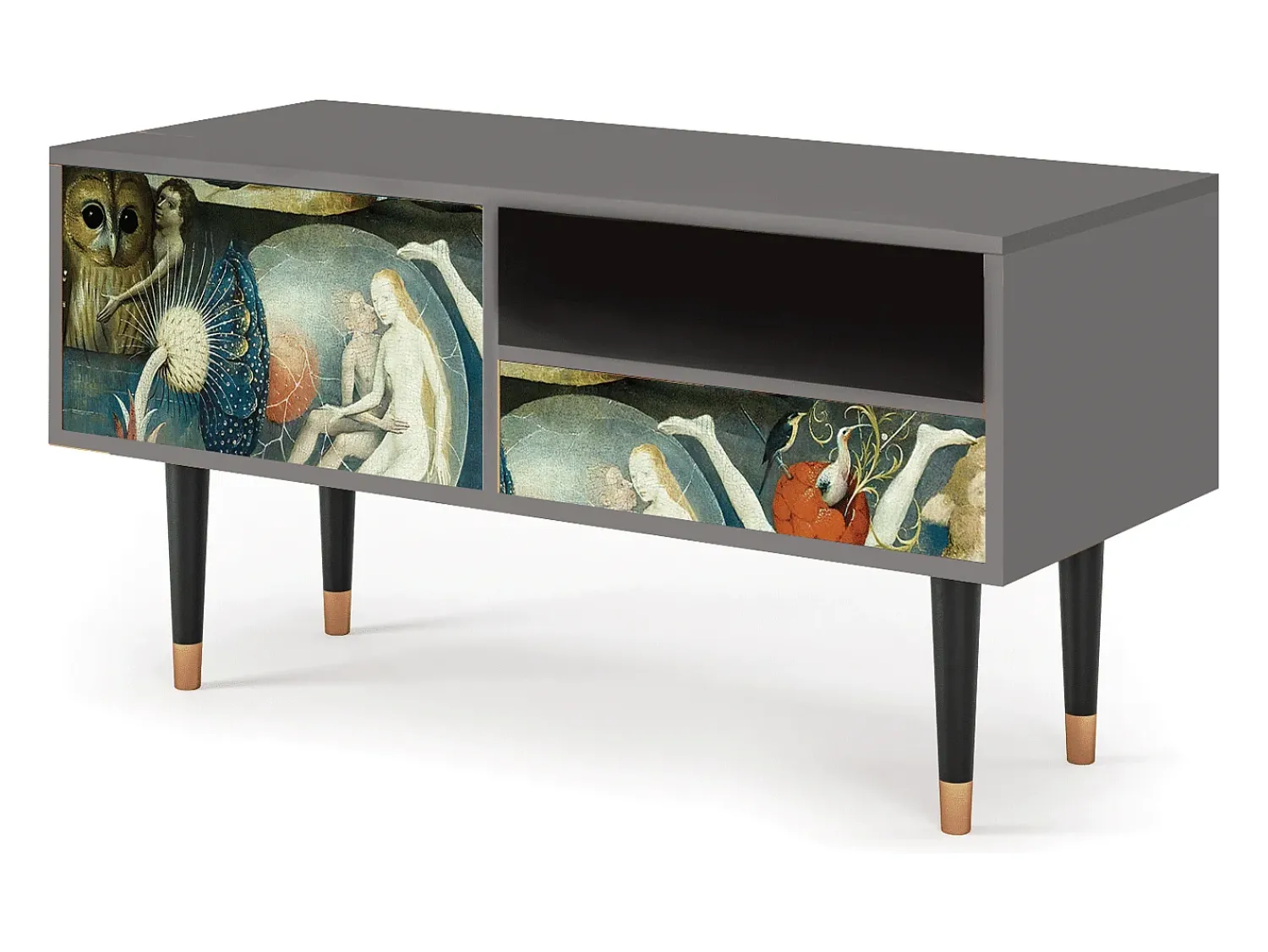 Móvel De Tv* Mueble de TV - 115х59х48 cm - T3 - The Garden Of by Bosch, Cinza Cinzento