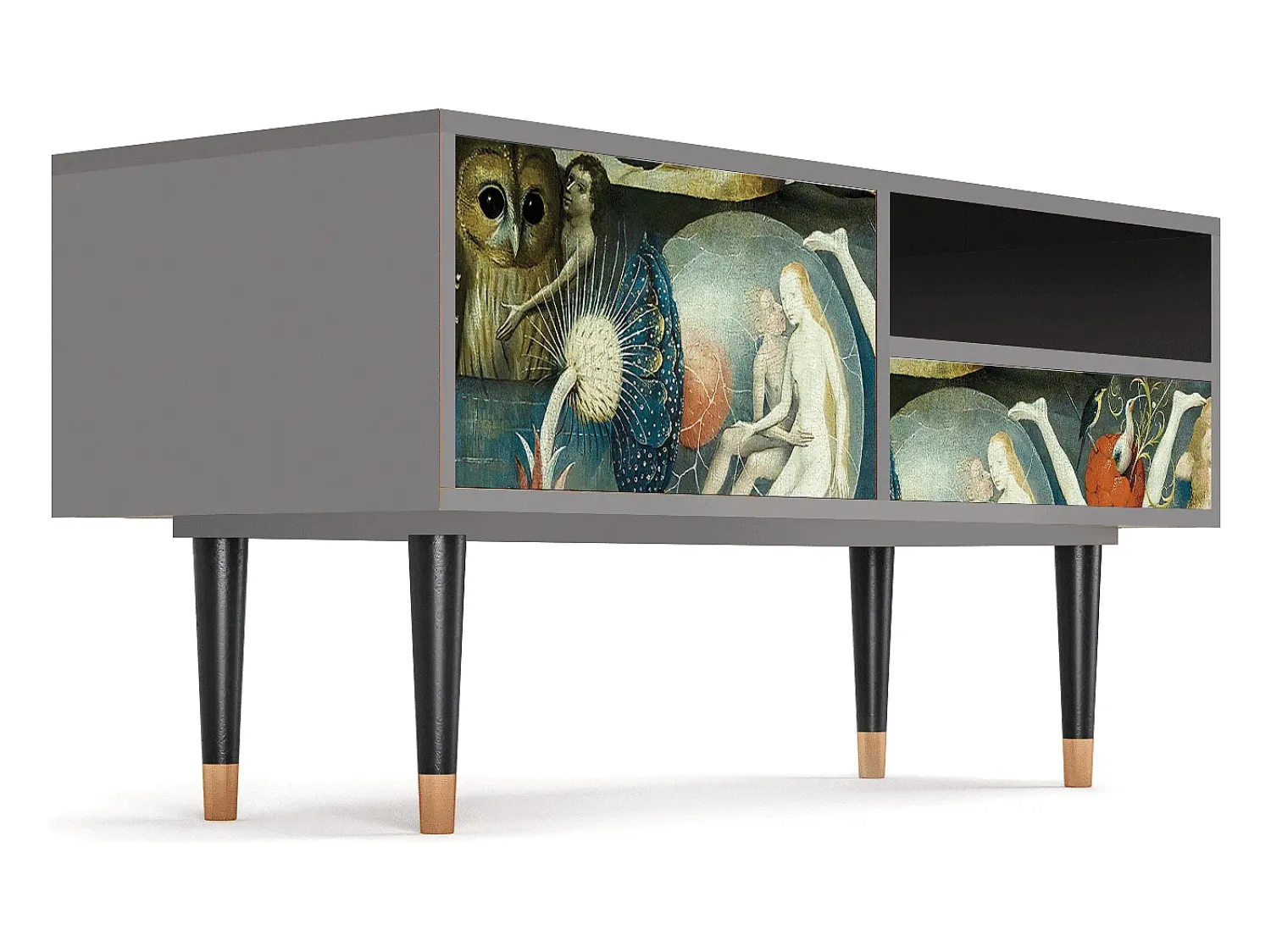 Móvel De Tv* Mueble de TV - 115х59х48 cm - T3 - The Garden Of by Bosch, Cinza Cinzento