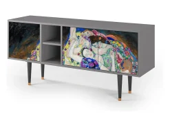 Clearance Mueble de TV - 150х69х41 cm - T5 - The Maiden by Klimt, Cinza Cinzento