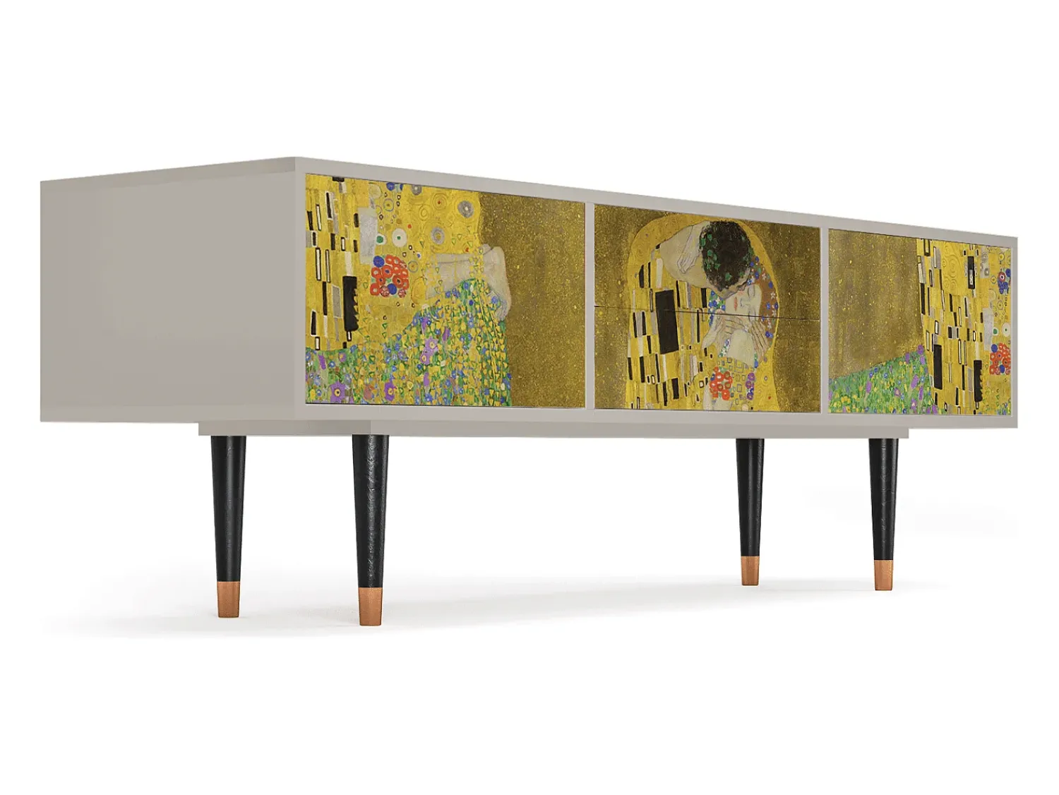 Online Mueble de TV - 170х59х48 cm - T4 - The Kiss by Klimt , Areia Bege