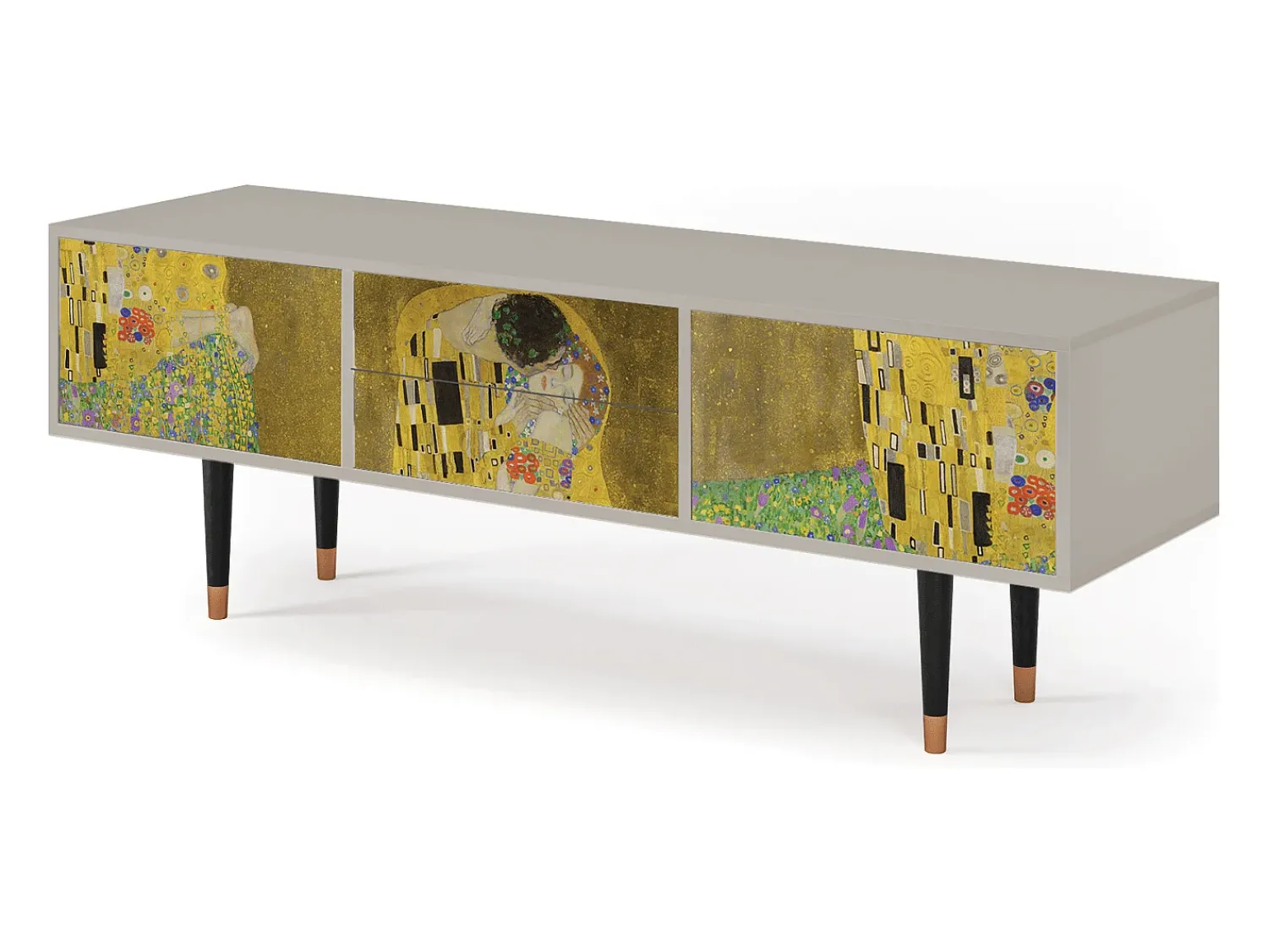 Online Mueble de TV - 170х59х48 cm - T4 - The Kiss by Klimt , Areia Bege