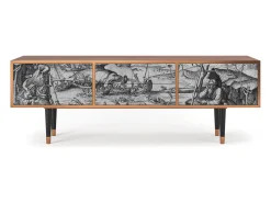 Móvel De Tv| Mueble de TV - 170х59х48 cm - T4 - The Temptation, Nogueira Castanho