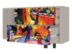 Mueble de TV - 170х69х48 cm - T1 - The Turning Road, Areia^ Móvel De Tv