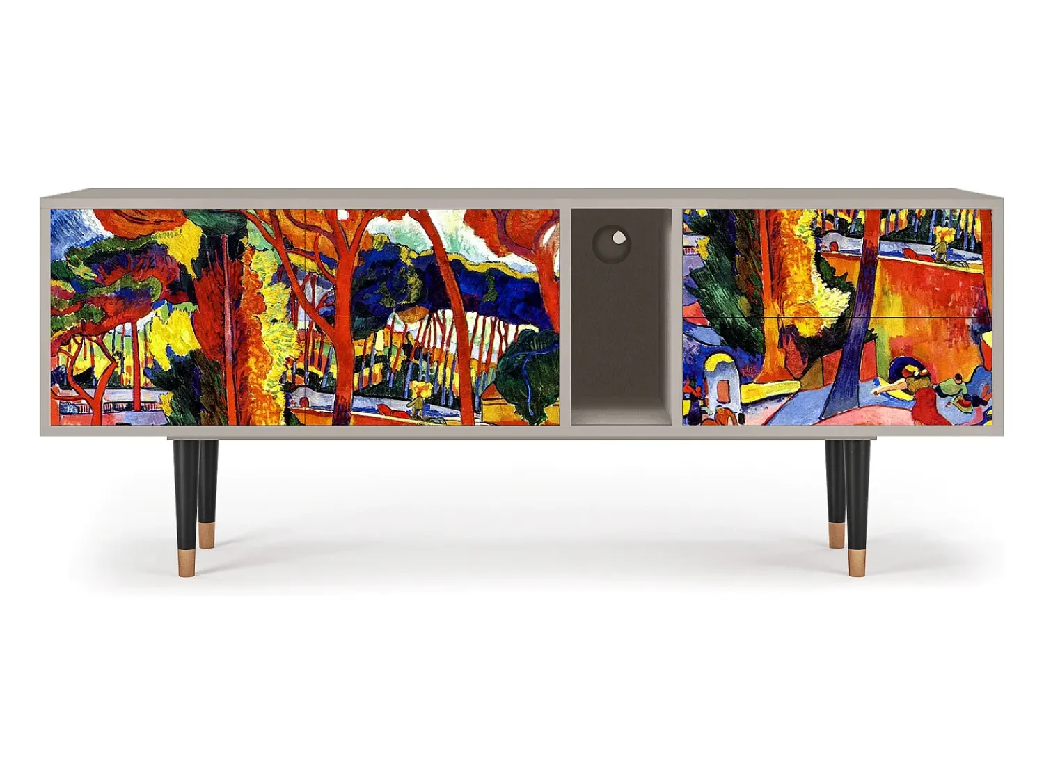 Mueble de TV - 170х69х48 cm - T1 - The Turning Road, Areia^ Móvel De Tv