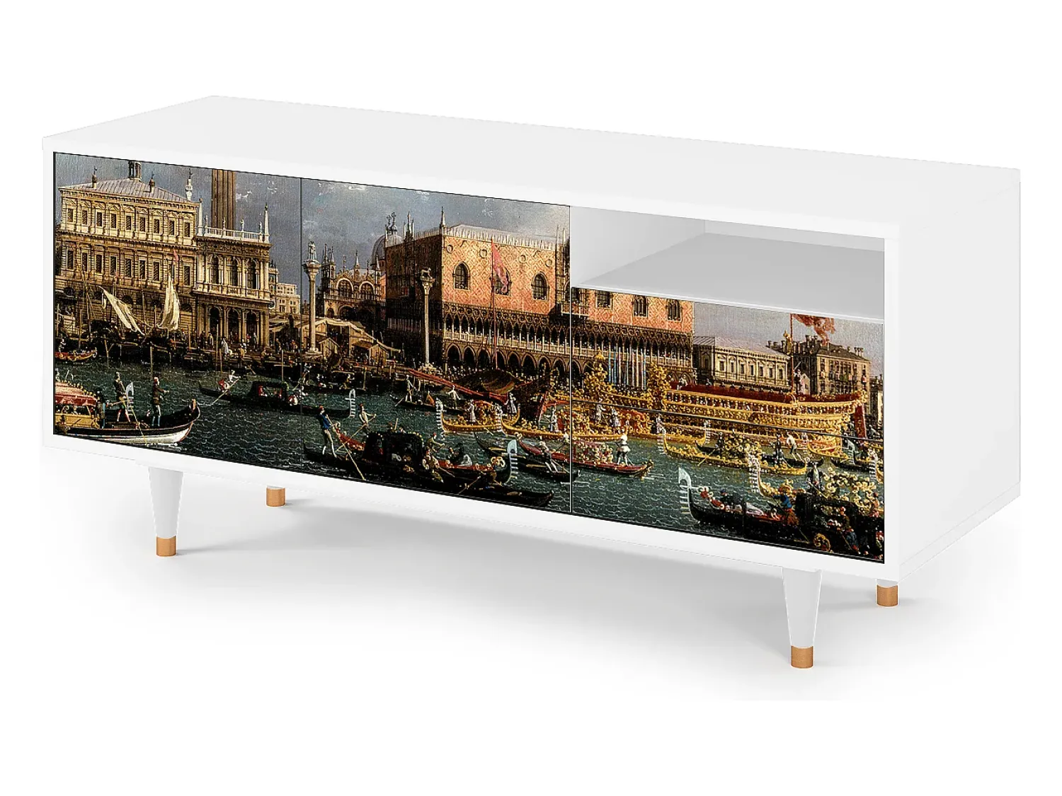 Online Mueble de TV - 125х56х41 cm - T7 - The Bucintoro, Branco Bege