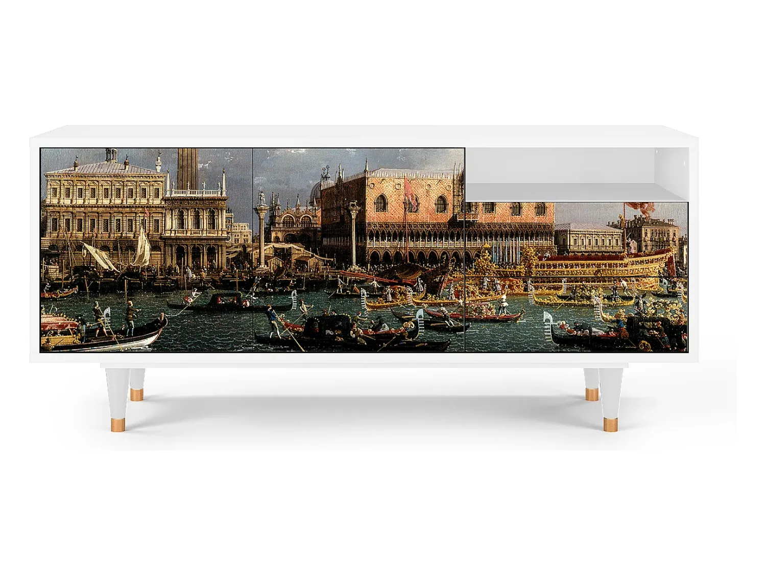 Online Mueble de TV - 125х56х41 cm - T7 - The Bucintoro, Branco Bege