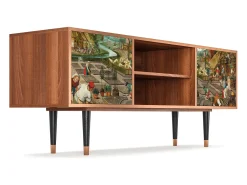 Móvel De Tv* Mueble de TV - 170х69х48 cm - T2 - The Younger - Spring, Nogueira Castanho