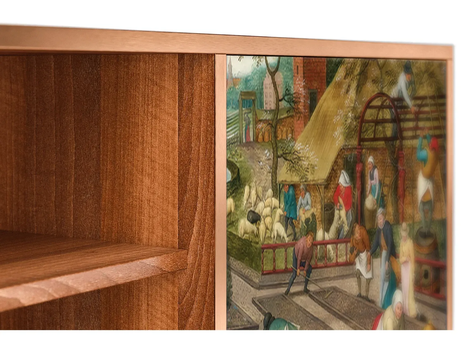 Móvel De Tv* Mueble de TV - 170х69х48 cm - T2 - The Younger - Spring, Nogueira Castanho