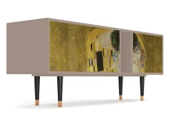 Móvel De Tv| Mueble de TV - 170х69х48 cm - T1 - The Kiss by Klimt , Latte Bege