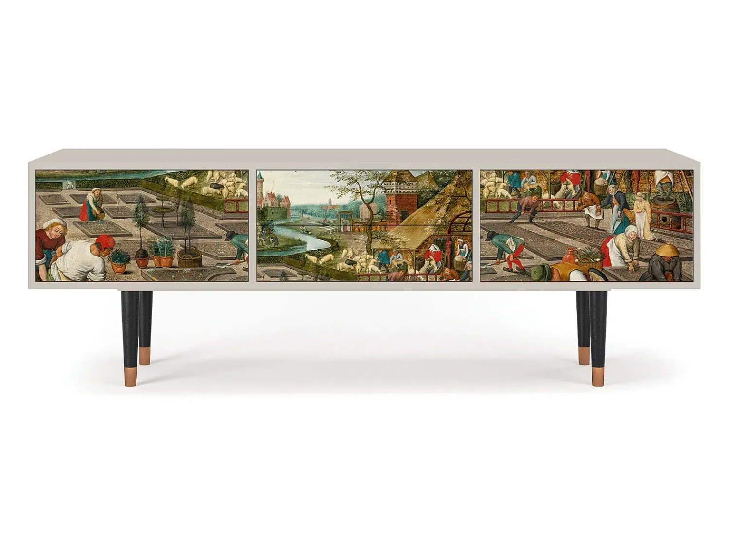Hot Mueble de TV - 170х59х48 cm - T4 - The Younger - Spring, Areia Bege