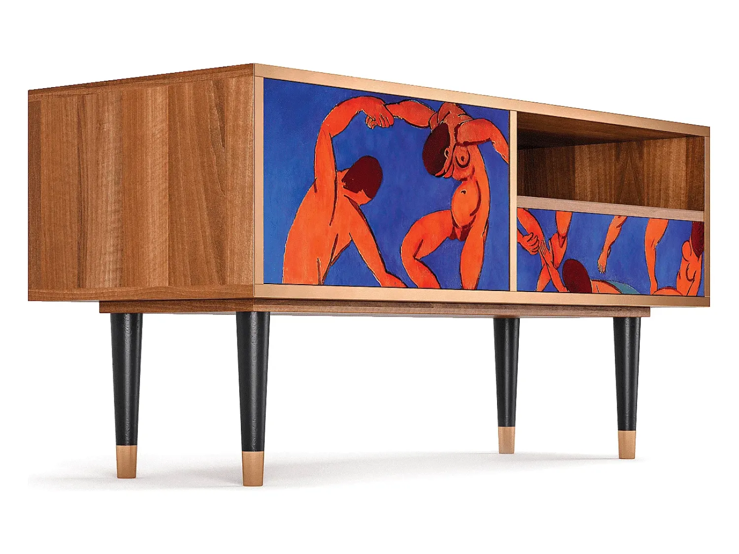 Móvel De Tv* Mueble de TV - 115х59х48 cm - T3 - The Dance by Matisse , Nogueira Castanho