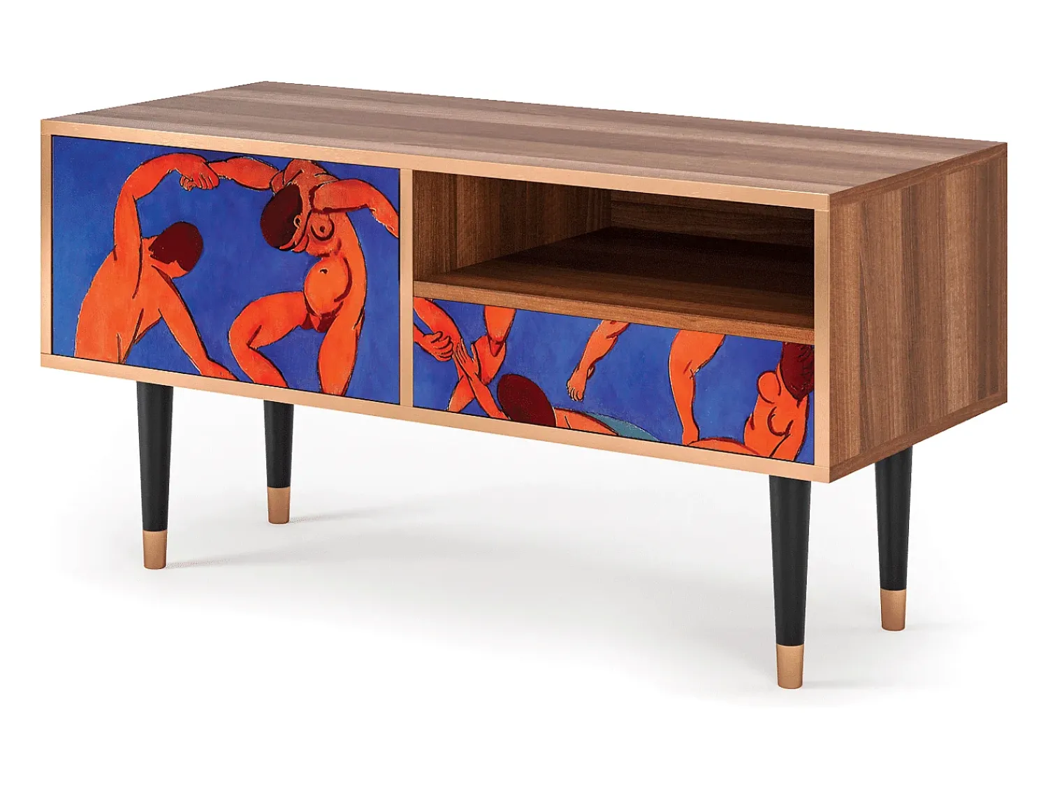 Móvel De Tv* Mueble de TV - 115х59х48 cm - T3 - The Dance by Matisse , Nogueira Castanho