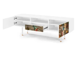 Mueble de TV - 170х59х41 cm - T6 - The Younger - Spring, Branco^ Móvel De Tv