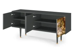 Móvel De Tv| Mueble de TV - 150х69х41 cm - T5 - The Creation of Adam, Antracite Cinza antracite