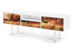Móvel De Tv* Mueble de TV - 170х59х41 cm - T6 - The Banks, Branco Bege